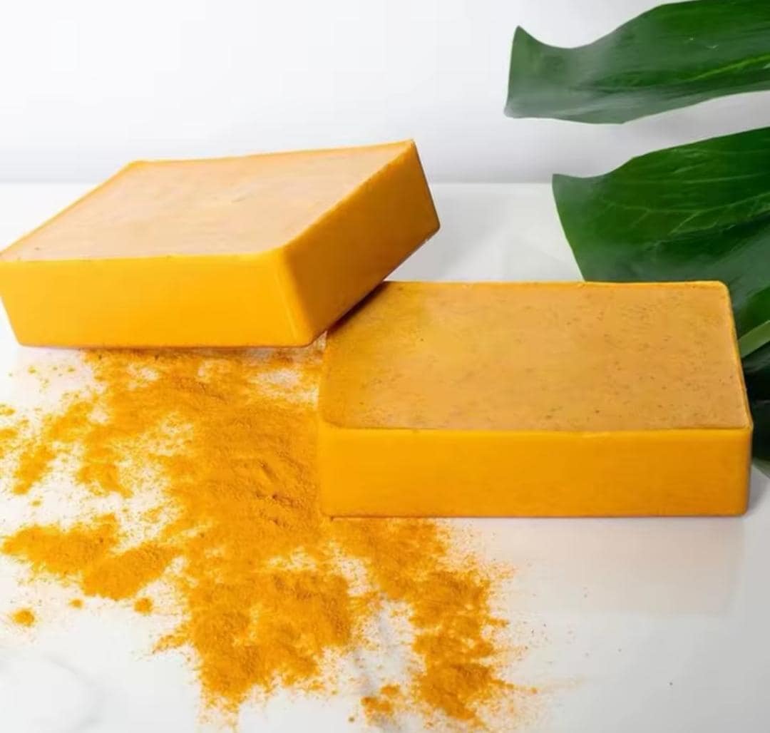 Turmeric Kojic Brightening Soap for Even Skin Tone, Dark Spot Reduction