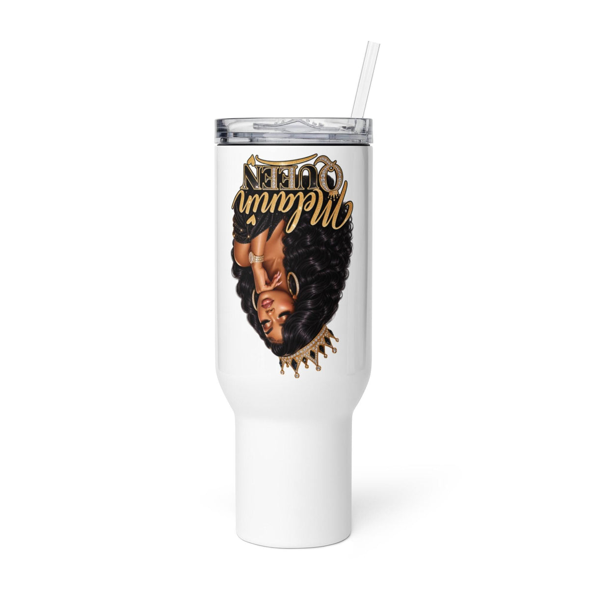 Travel mug with a handle